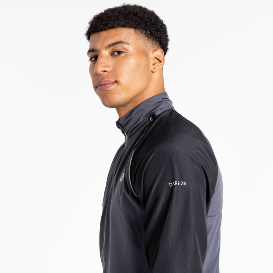 Men's Oxidate Lightweight Windshell Jacket Black & Ebony
