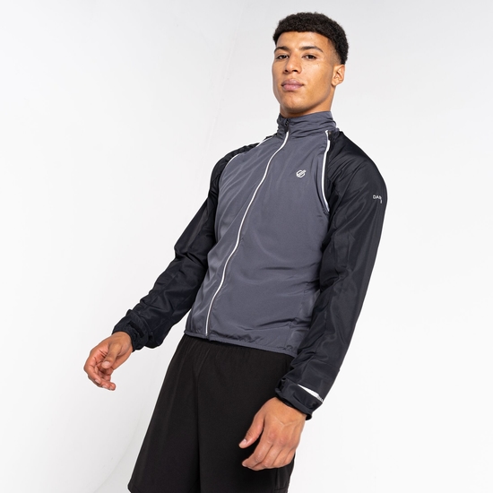 Men's Oxidate Lightweight Windshell Jacket Black & Ebony