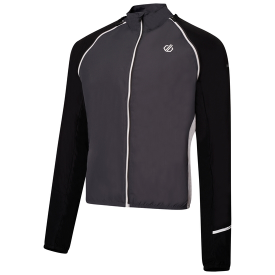 Men's Oxidate Lightweight Windshell Jacket Black & Ebony