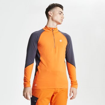 Interfused Core Herren Stretch Shirt Reißverschluss Clementine Ebenholz Interfused Core Herren Stretch Shirt Reißverschluss Clementine Ebenholz