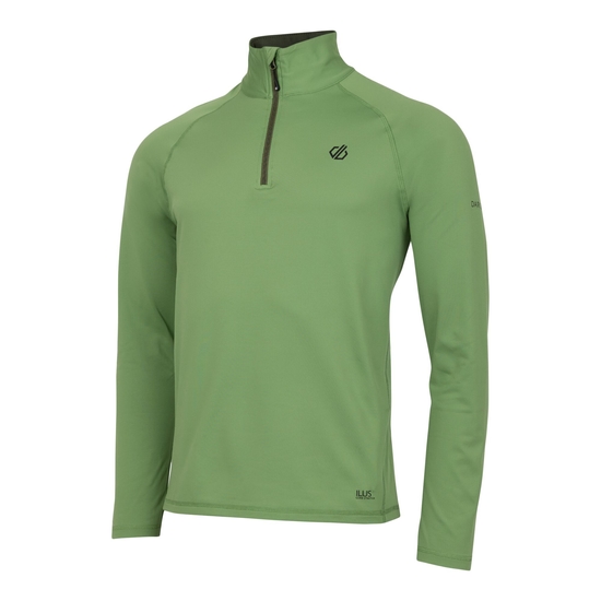 Herren Fuse Up II Core-Stretch-Midlayer Salbeigrün
