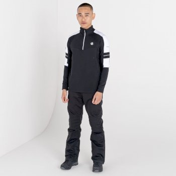 The Jenson Button Edit - Outstand Recycled Half Zip Core Stretch Midlayer Black