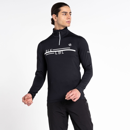 Couche intermédiaire core stretch demi-zip Homme OUTSTAND II Noir