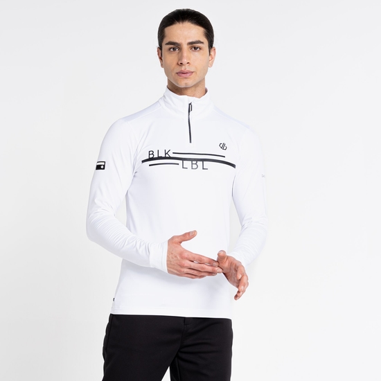 Couche intermédiaire core stretch demi-zip Homme OUTSTAND II Blanc
