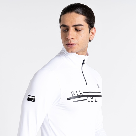 Couche intermédiaire core stretch demi-zip Homme OUTSTAND II Blanc