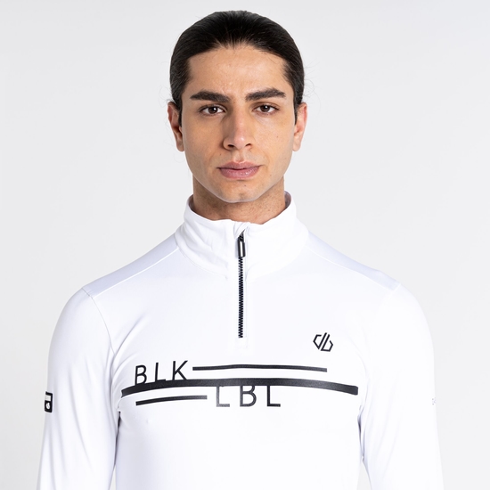 Couche intermédiaire core stretch demi-zip Homme OUTSTAND II Blanc