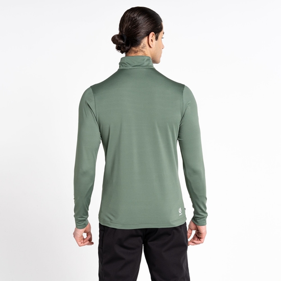 Couche intermédiaire core stretch demi-zip Homme OUTSTAND II Vert