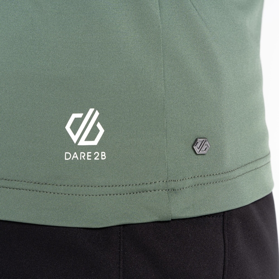 Couche intermédiaire core stretch demi-zip Homme OUTSTAND II Vert