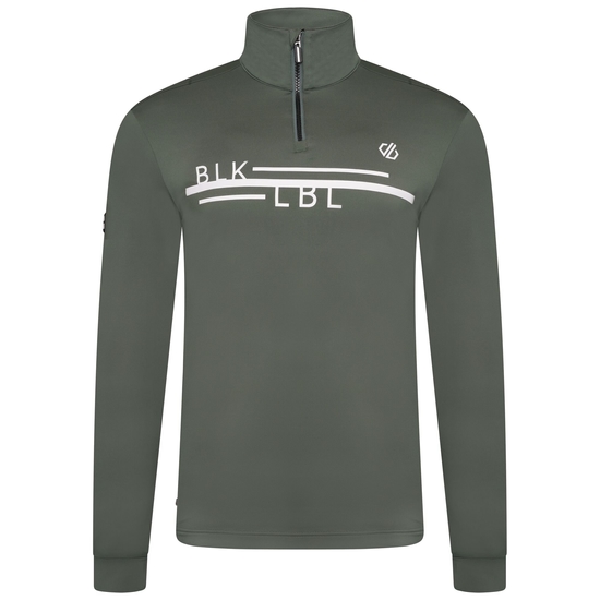 Couche intermédiaire core stretch demi-zip Homme OUTSTAND II Vert