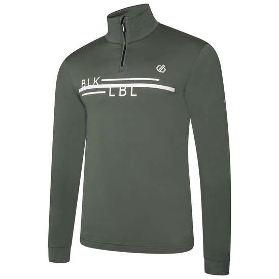 Couche intermédiaire core stretch demi-zip Homme OUTSTAND II Vert