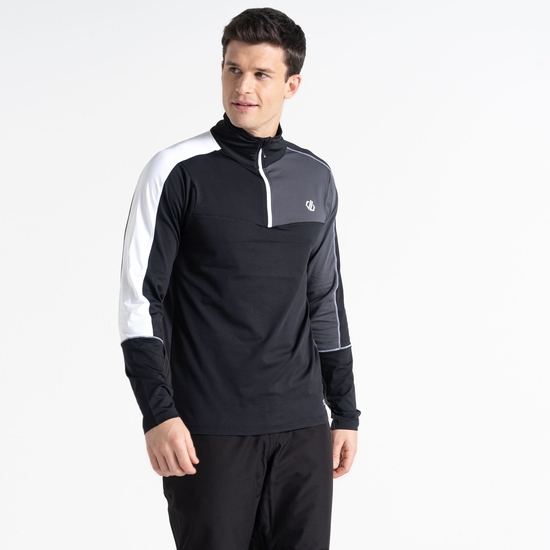 Couche intermédiaire core stretch zippée à moitié Homme DIGNIFY II Gris