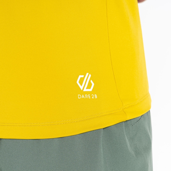 Men's Dignify II Half Zip Core Stretch Midlayer Moss Yellow Agave Green