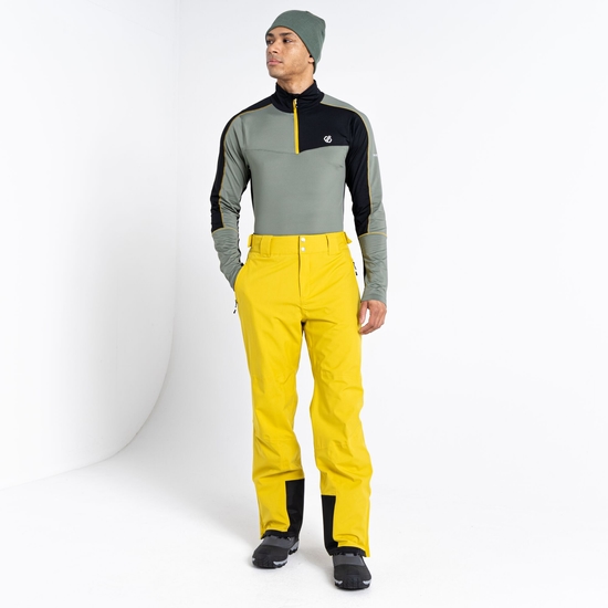 Men's Dignify II Half Zip Core Stretch Midlayer Agave Green Black