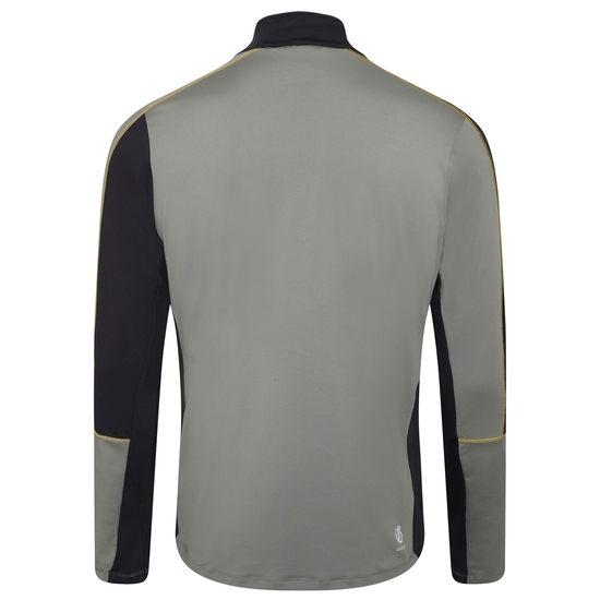 Men's Dignify II Half Zip Core Stretch Midlayer Agave Green Black