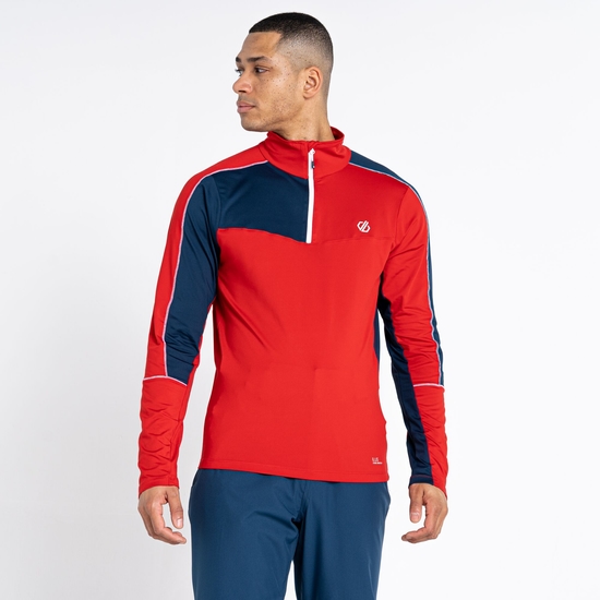 Men's Dignify II Half Zip Core Stretch Midlayer Danger Red