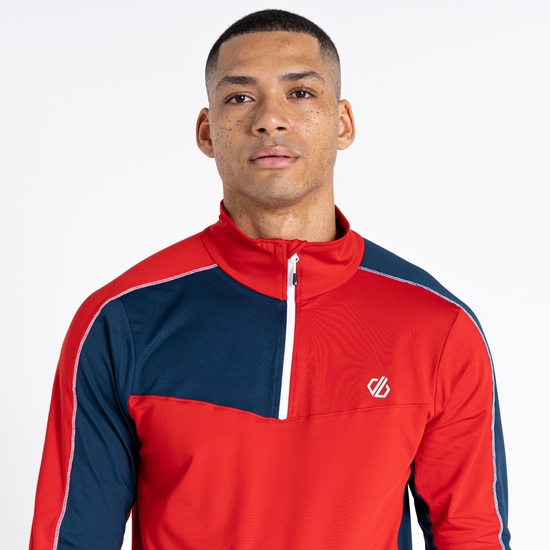 Men's Dignify II Half Zip Core Stretch Midlayer Danger Red