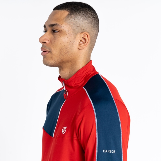 Men's Dignify II Half Zip Core Stretch Midlayer Danger Red