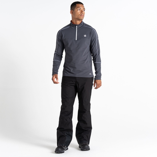 Couche intermédiaire core stretch zippée à moitié Homme Dignify II Gris