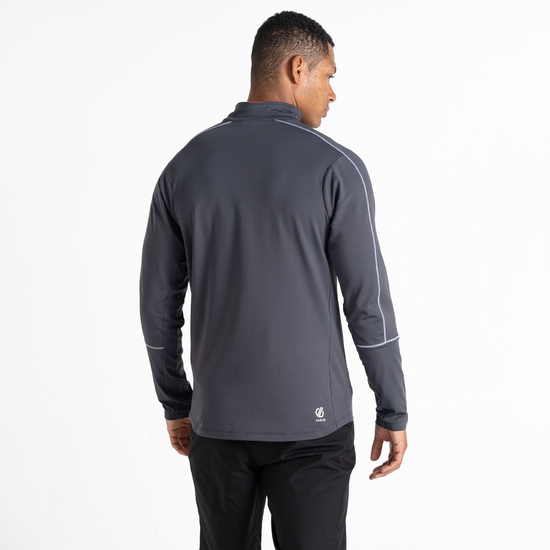 Couche intermédiaire core stretch zippée à moitié Homme Dignify II Gris