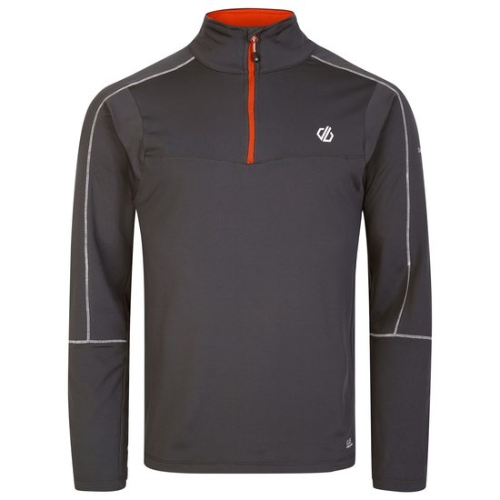 Couche intermédiaire core stretch zippée à moitié Homme Dignify II Gris