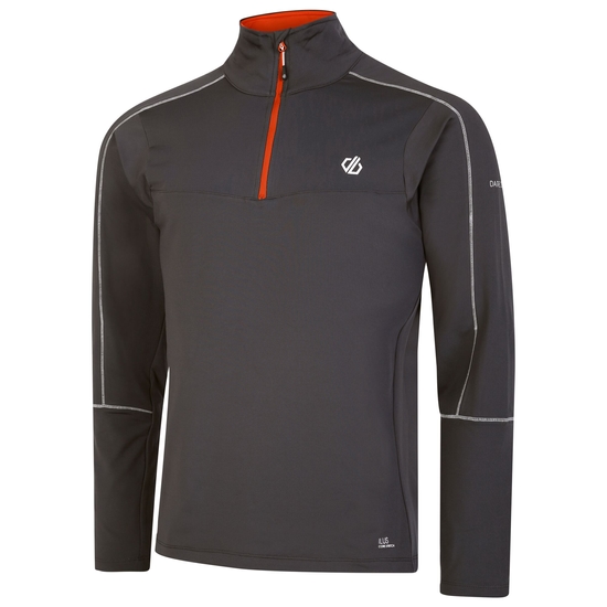 Couche intermédiaire core stretch zippée à moitié Homme Dignify II Gris