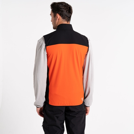 Men's Latitudinal Softshell Vest  Trail Blaze Black