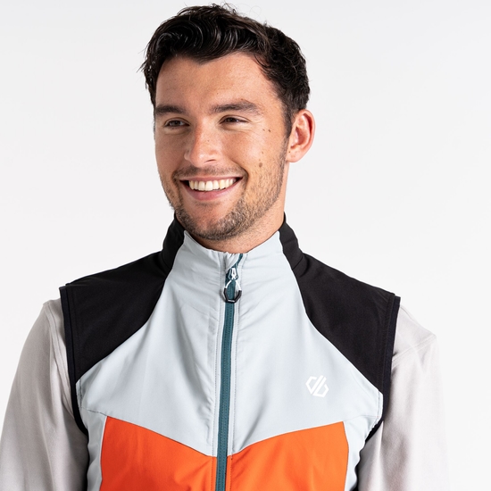 Men's Latitudinal Softshell Vest  Trail Blaze Black
