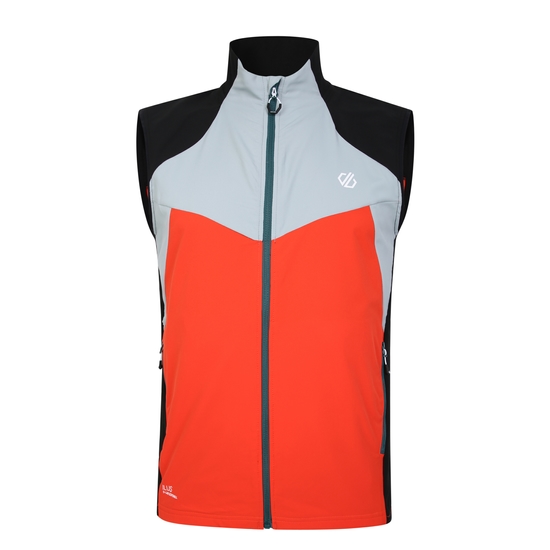 Men's Latitudinal Softshell Vest  Trail Blaze Black