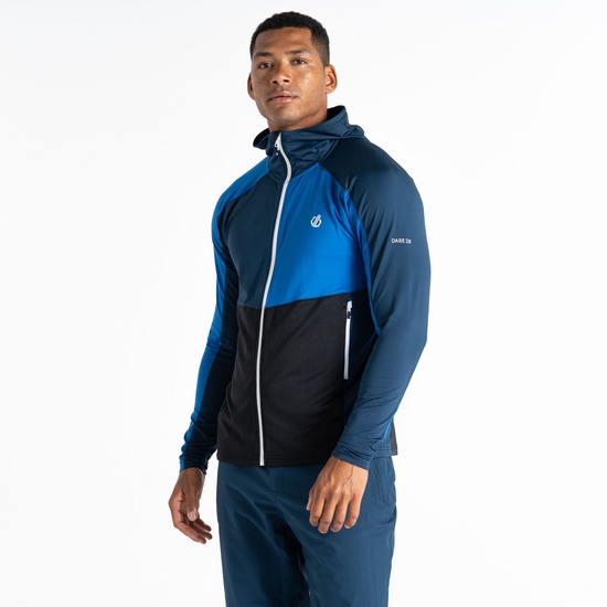 Men's Assimilate Hooded Core Stretch Midlayer Olympian Blue Moonlight Denim 