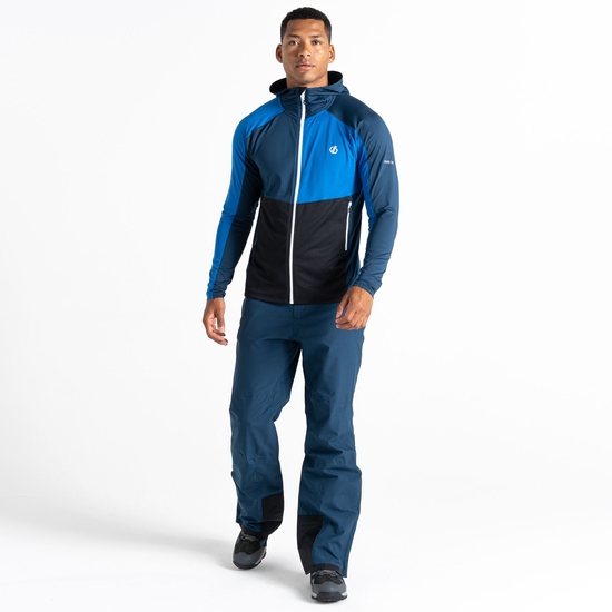 Men's Assimilate Hooded Core Stretch Midlayer Olympian Blue Moonlight Denim 