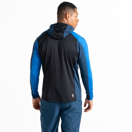 Men's Assimilate Hooded Core Stretch Midlayer Olympian Blue Moonlight Denim 