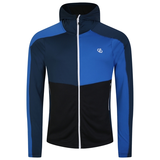 Men's Assimilate Hooded Core Stretch Midlayer Olympian Blue Moonlight Denim 