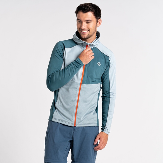 Couche intermédiaire à capuche Core Stretch Homme ASSIMILATE Vert Gris