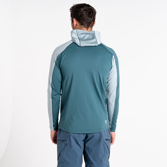 Couche intermédiaire à capuche Core Stretch Homme ASSIMILATE Vert Gris