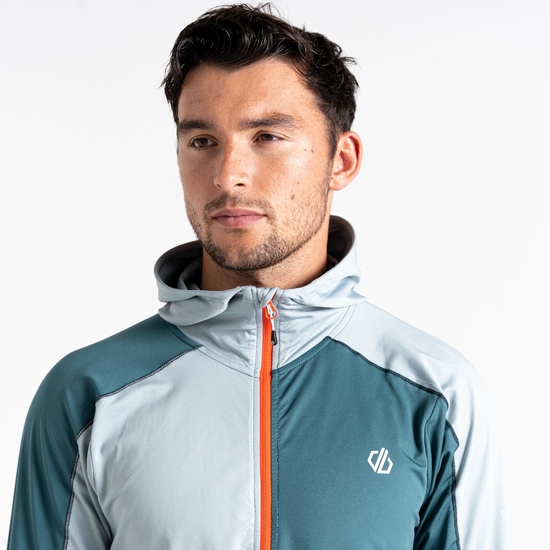 Couche intermédiaire à capuche Core Stretch Homme ASSIMILATE Vert Gris
