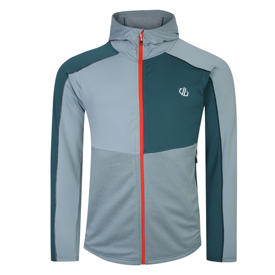Couche intermédiaire à capuche Core Stretch Homme ASSIMILATE Vert Gris