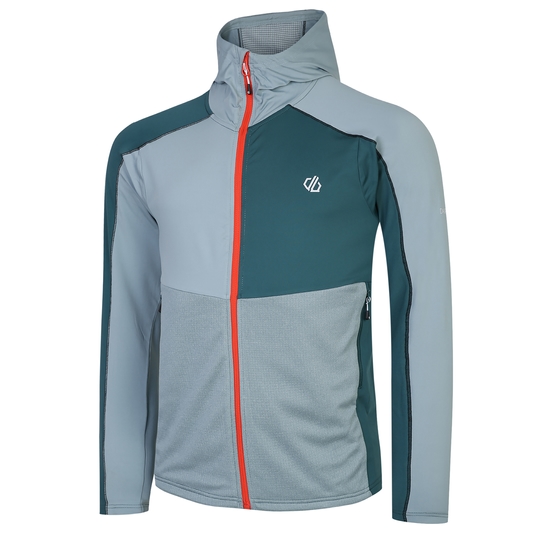 Couche intermédiaire à capuche Core Stretch Homme ASSIMILATE Vert Gris