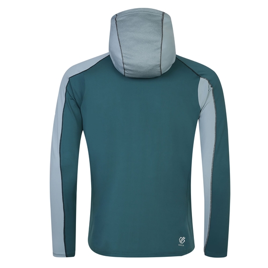 Couche intermédiaire à capuche Core Stretch Homme ASSIMILATE Vert Gris