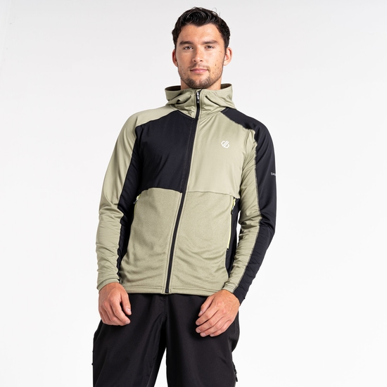 Men's Assimilate Hooded Core Stretch Midlayer Oil Green