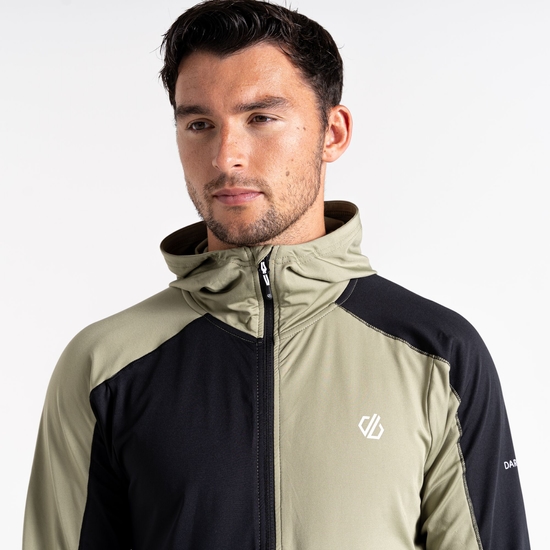 Herren Assimilate Core Stretch-Midlayer mit Kapuze Grün