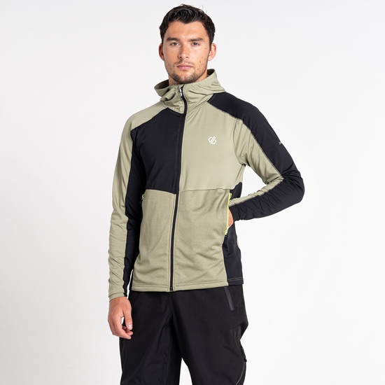 Herren Assimilate Core Stretch-Midlayer mit Kapuze Grün