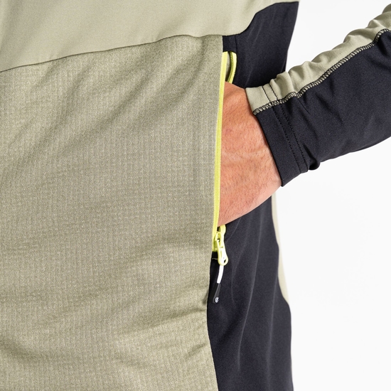 Herren Assimilate Core Stretch-Midlayer mit Kapuze Grün