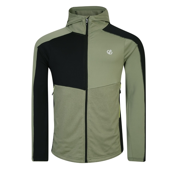 Herren Assimilate Core Stretch-Midlayer mit Kapuze Grün