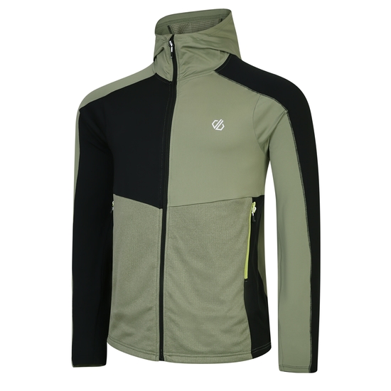 Herren Assimilate Core Stretch-Midlayer mit Kapuze Grün