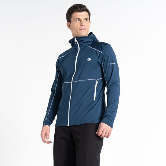 Men's Assimilate Hooded Core Stretch Midlayer Moonlight Denim 