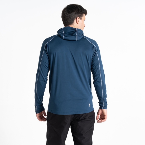 Men's Assimilate Hooded Core Stretch Midlayer Moonlight Denim 