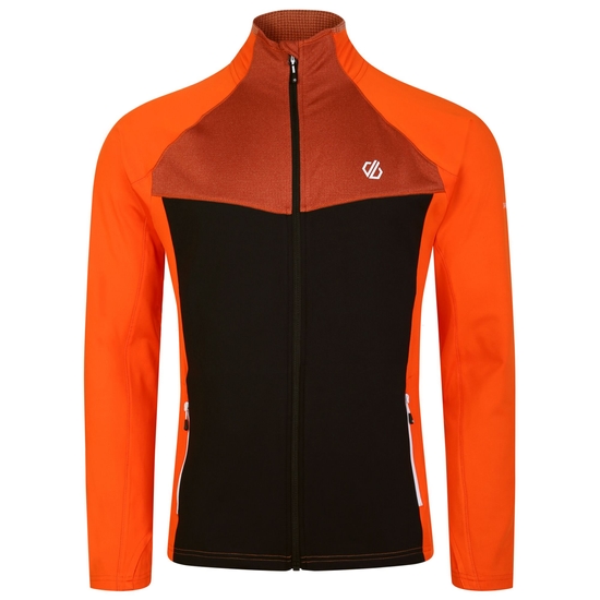 Couche intermédiaire zippée Core Strech Homme Substratum Orange