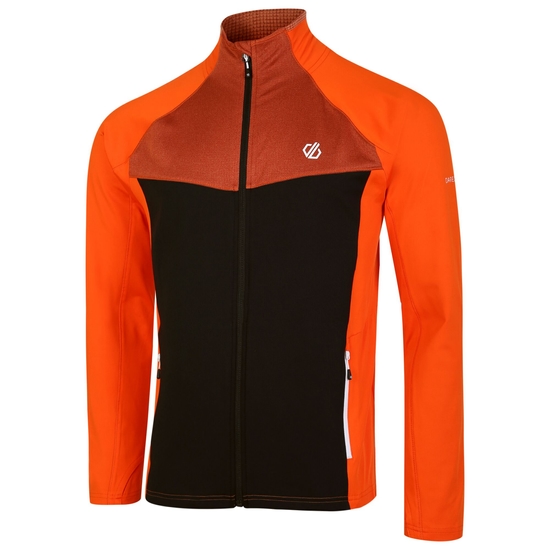 Couche intermédiaire zippée Core Strech Homme Substratum Orange
