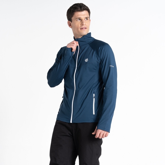 Couche intermédiaire zippée Core Strech Homme Substratum Bleu