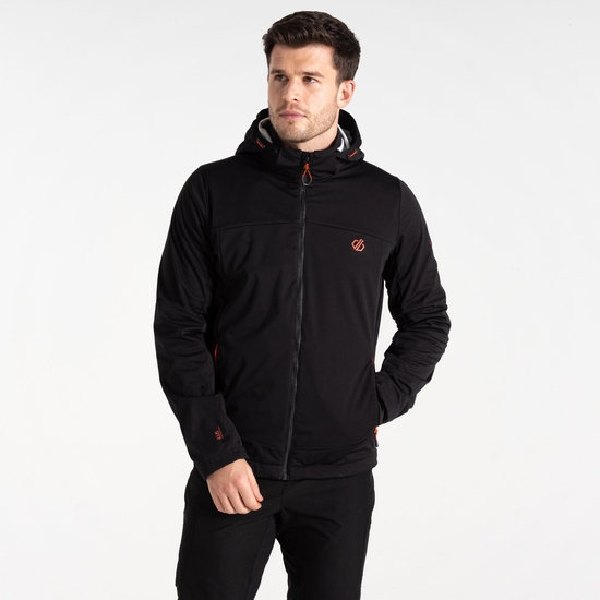 Herren Mountaineer Softshelljacke Schwarz
